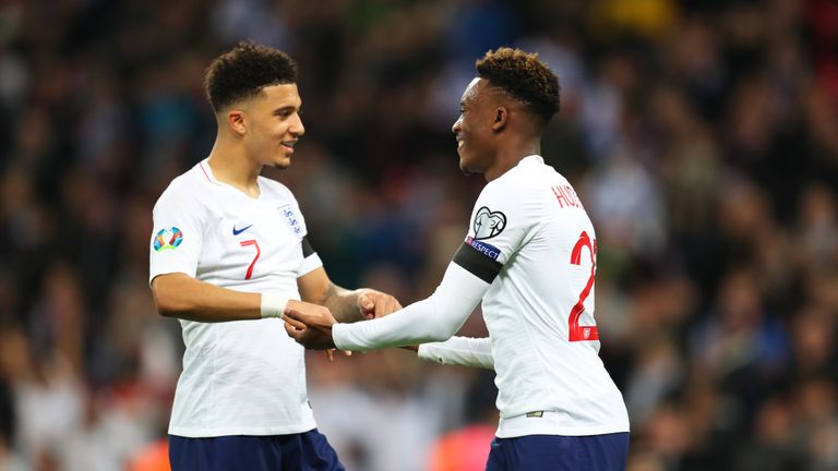 Callum Hudson-Odoi and Jadon Sancho