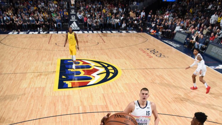 Paul Millsap #4 of the Denver Nuggets shoots the ball against the Indiana Pacers on March 16, 2019 at the Pepsi Center in Denver, Colorado