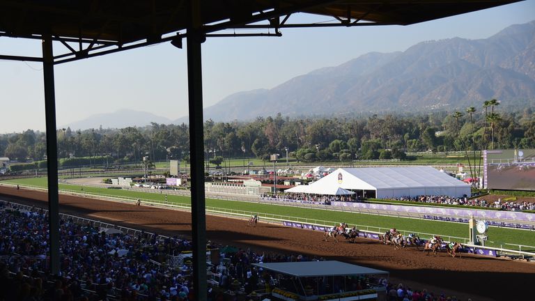 Santa Anita was due to stage one of its highest-profile cards of the year on Saturday in California
