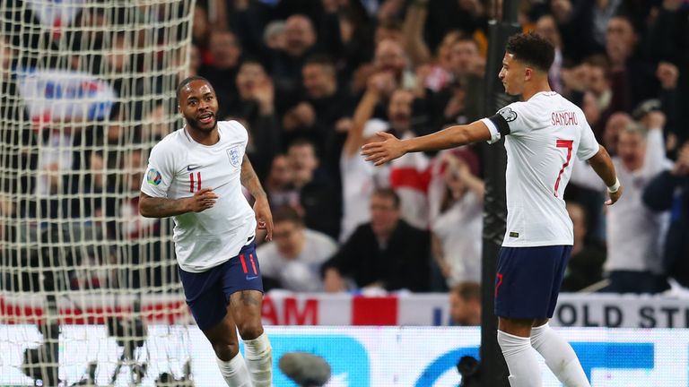 Raheem Sterling's hat-trick was England's first at Wembley in more than eight years