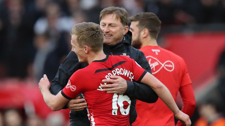 Ralf Hasenhuttl described James Ward-Prowse's technique as 'gorgeous' after his winner against Spurs
