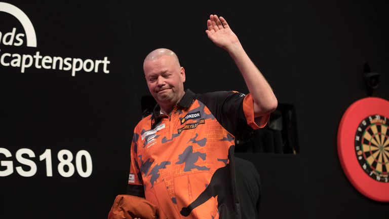 Raymond van Barneveld suffered a crushing defeat to end his hopes of staying in the Premier League