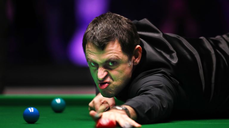 Ronnie O'Sullivan of England plays a shot during his quarter-final match against Ryan Day of Wales on day five of the 2019 Dafabet Masters at Alexandra Palace on January 17, 2019 in London, England.