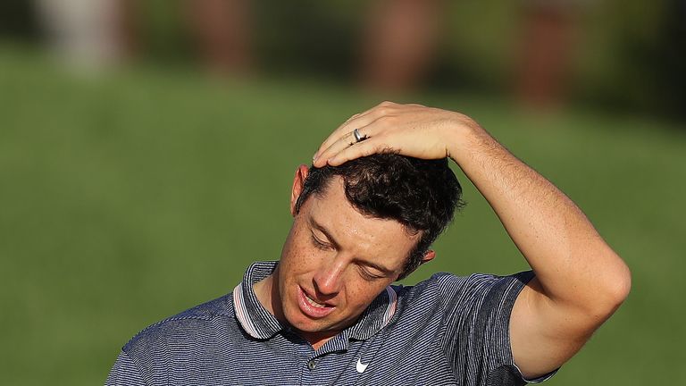 Rory McIlroy cuts a frustrated figure at Bay Hill