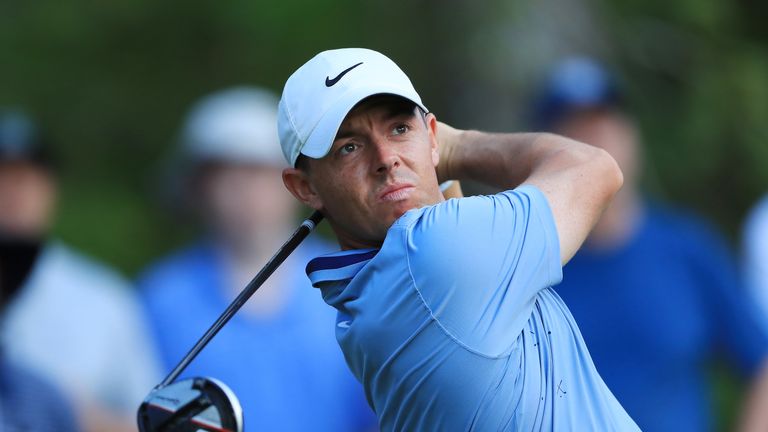 Rory McIlroy joined Tommy Fleetwood at 12 under after a late charge