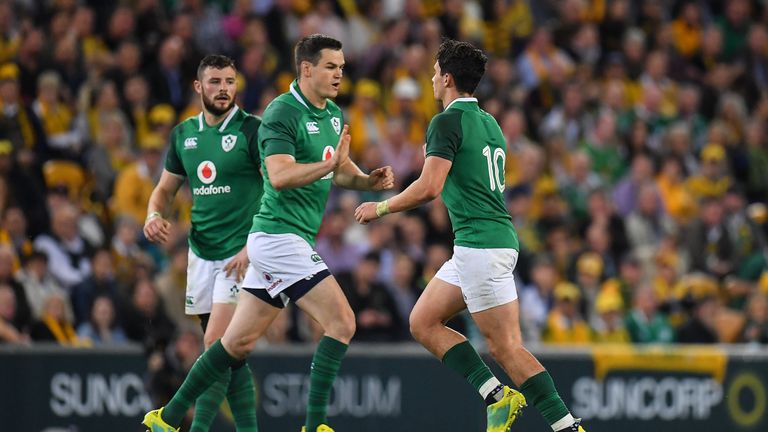 Johnny Sexton and Joey Carbery