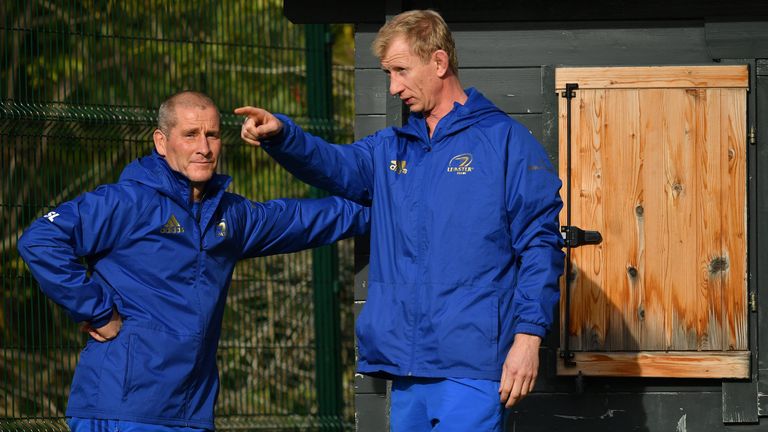 Stuart Lancaster (left) and Leo Cullen have committed to Leinster