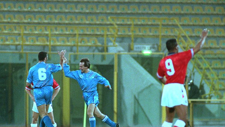 San Marino ha segnato il suo primo gol contro l'Inghilterra nel novembre 1993