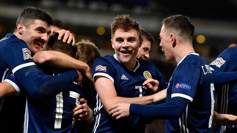 James Forrest scored a hat-trick as Scotland beat Isreal 3-2 in November