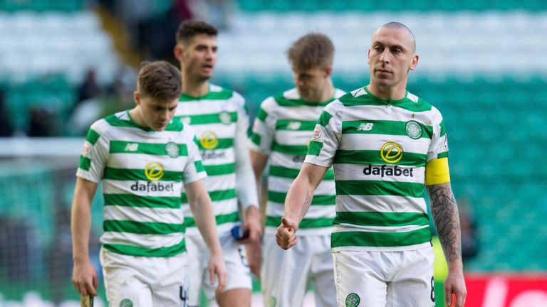 Scott Brown and his Celtic team-mates failed to find a way through Aberdeen
