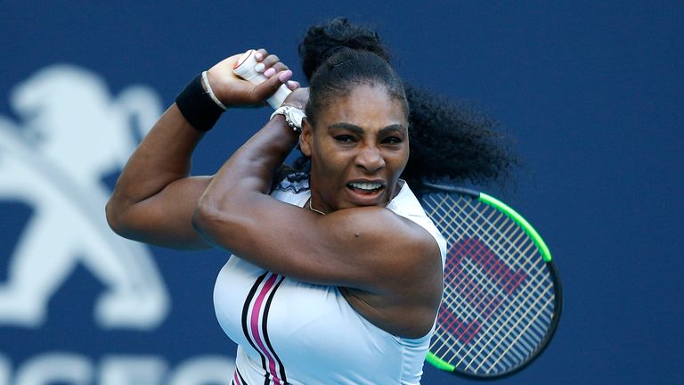 Serena Williams needed three sets to book her place in the last 16