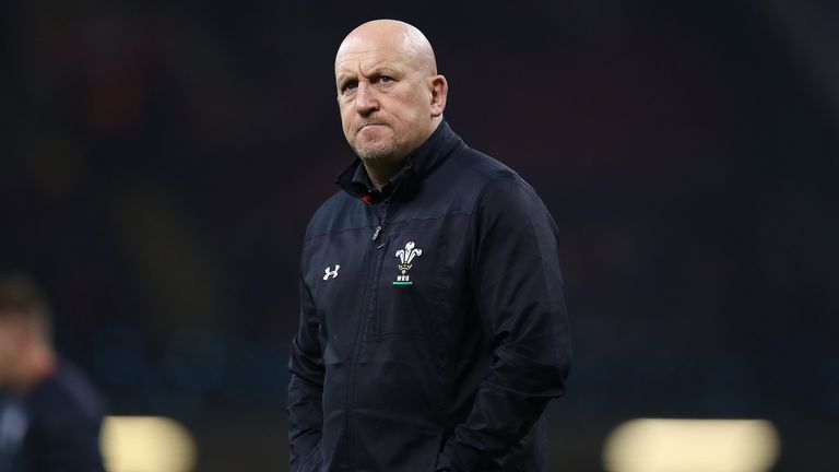  Shaun Edwards, assistant coach of Wales looks on during the International Friendly match between Wales and South Africa at Principality Stadium on November 24, 2018 in Cardiff, United Kingdom