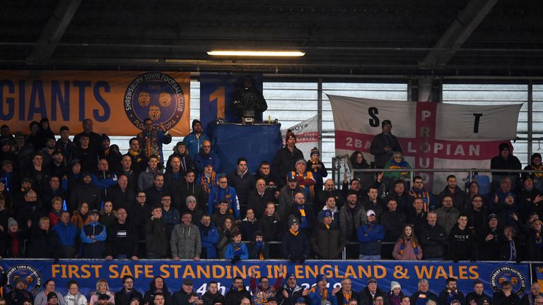 Shrewsbury Town became the first EFL club in England and Wales to introduce safe-standing in 2018