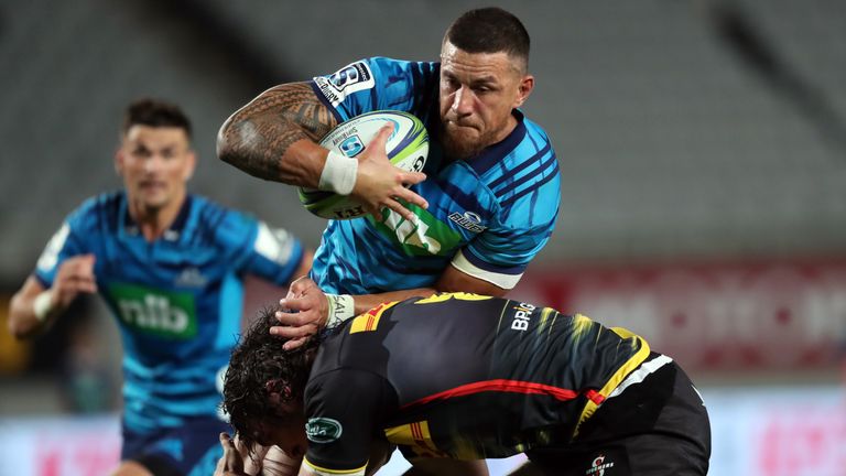 Sonny Bill Williams in action for the Blues