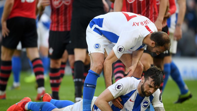 Brighton fell to a 1-0 defeat to Southampton