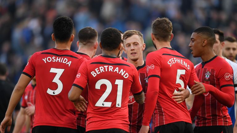 Southampton beat Brighton 1-0 to move further away from the relegation zone