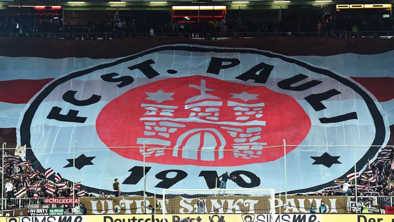 Fans during the DFB Cup match between St. Pauli and Borussia Dortmund at Millerntor Stadium on October 28, 2014 in Hamburg, Germany.  (Photo by Stuart Franklin/Bongarts/Getty Images)