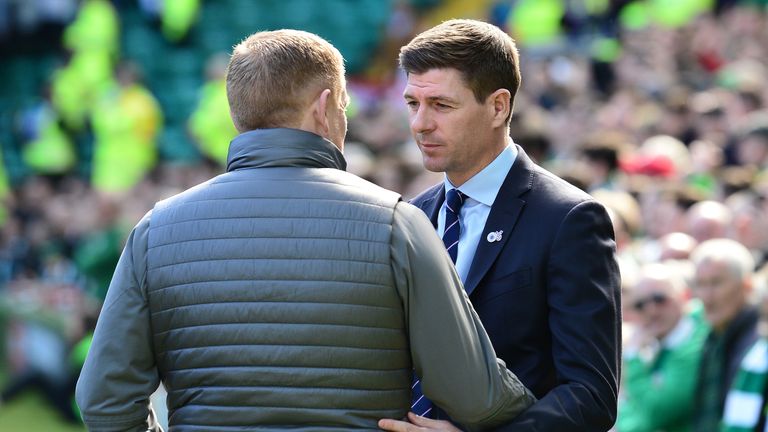 Steven Gerrard was unimpressed by Scott Brown's conduct during his side's 2-1 defeat on Sunday