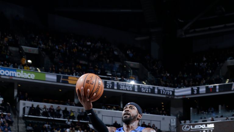 Terrence Ross #31 of the Orlando Magic shoots the ball against the Indiana Pacers on March 2, 2019 at Bankers Life Fieldhouse in Indianapolis, Indiana.