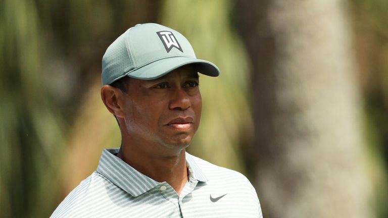 Tiger Woods in the first round of The Players