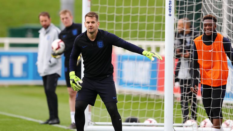 Tom Heaton is back in the England international set-up