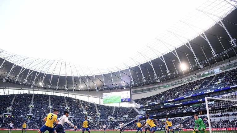 U18 Premier League between Tottenham Hotspur and Southampton at Tottenham Hotspur Stadium