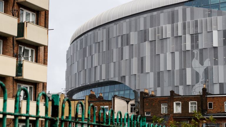 Tottenham's new stadium sits adjacent to the site of the old White Hart Lane