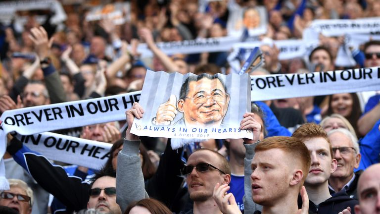 Tributes to former chairman Vichai Srivaddhanaprabha dominated the afternoon