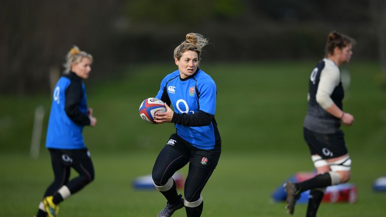 Vicky Fleetwood is back in the No 7 jersey for England
