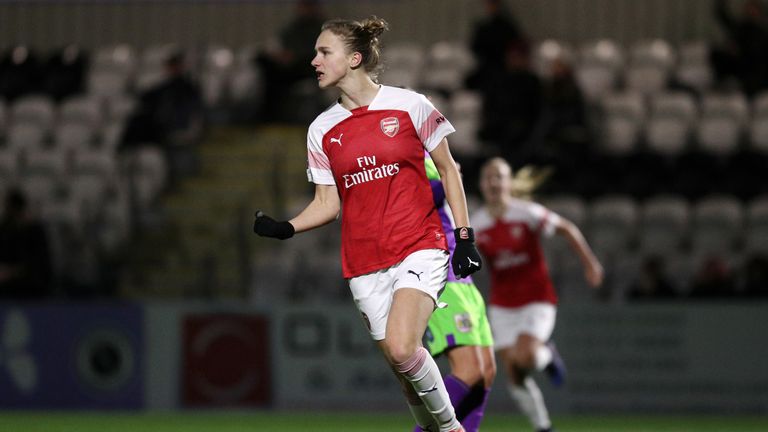 Vivianne Miedema's hat-trick saw off Bristol City with ease