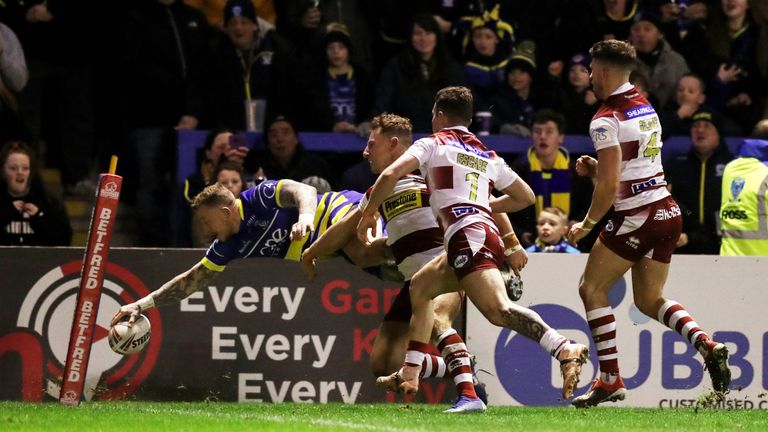 Josh Charnley scores against his former club