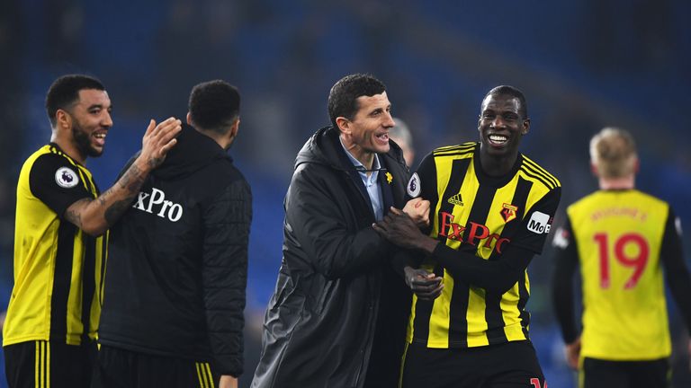 Javi Gracia and Abdoulaye Doucoure