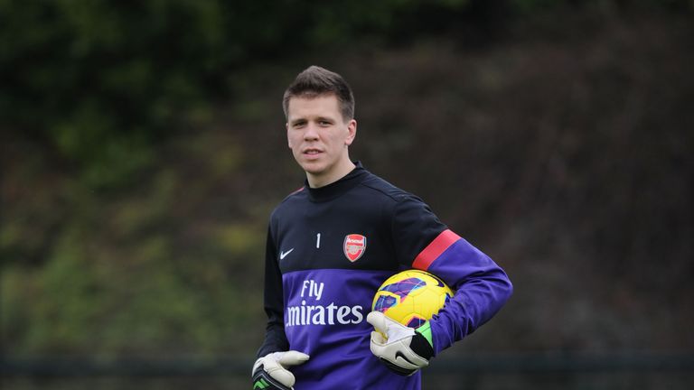 ST ALBANS, ENGLAND - DECEMBER 21: of Arsenal during a training session at London Colney on December 21, 2012 in St Albans, England. (Photo by Stuart MacFarlane/Arsenal FC via Getty Images)