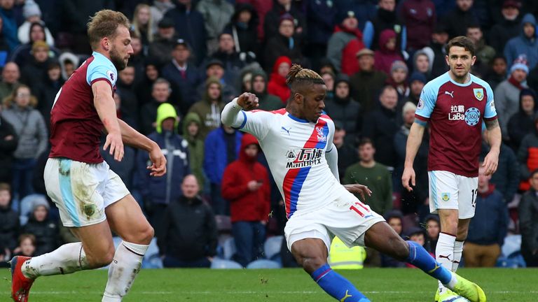 Wilfried Zaha scores a wonderful individual goal to extend Palace's lead