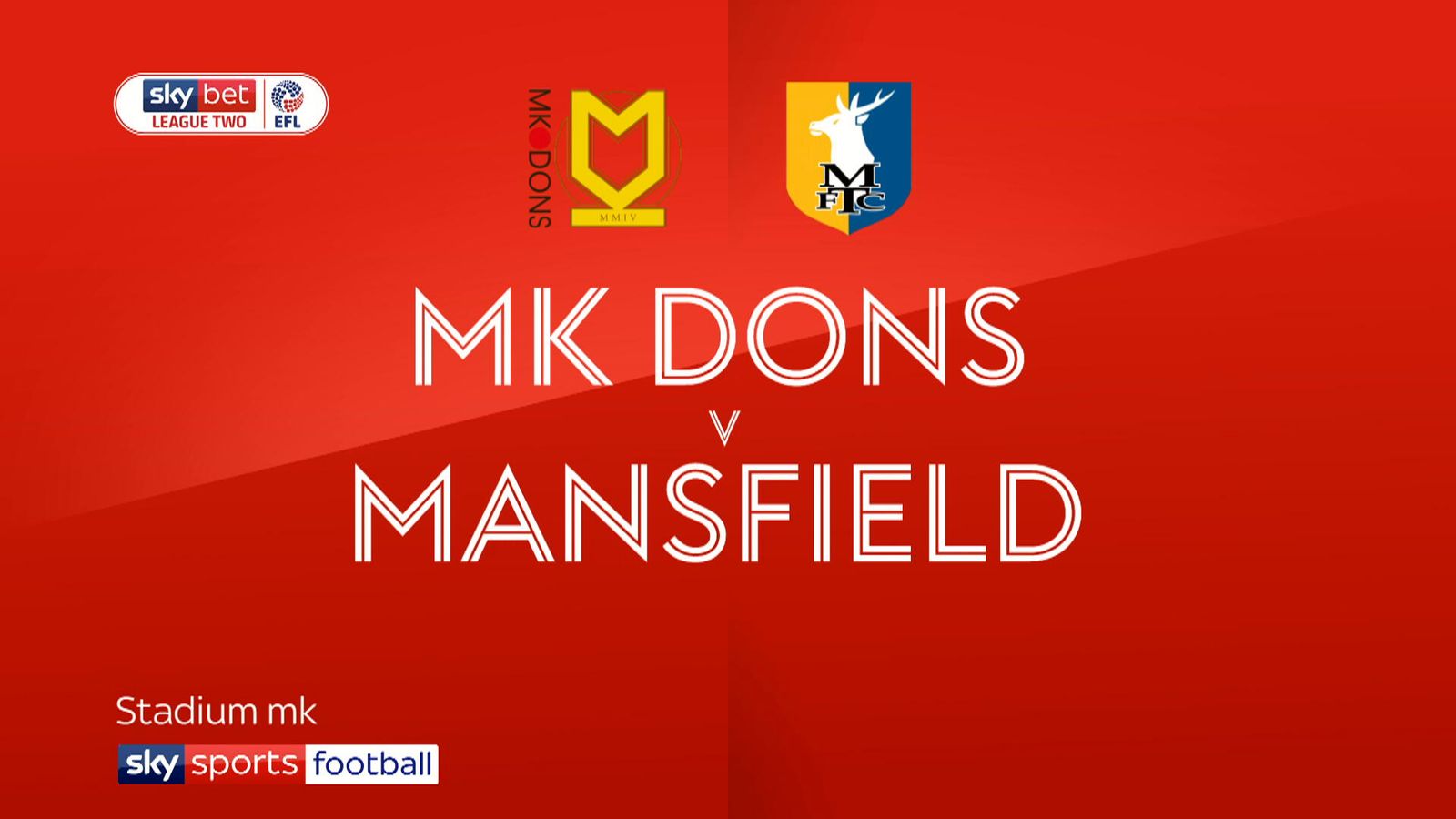 MK Dons Vs Mansfield Preview | Football News | Sky Sports