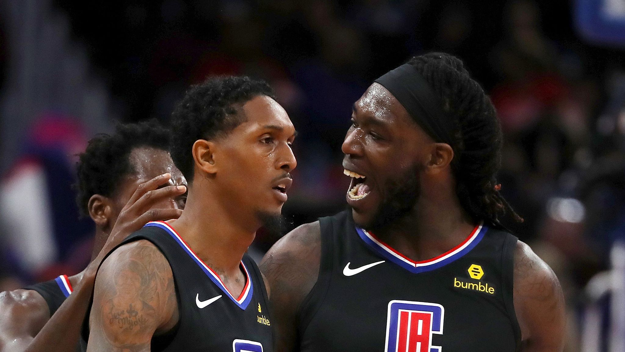 Los Angeles Clippers Guard Lou Williams looks on during a NBA game