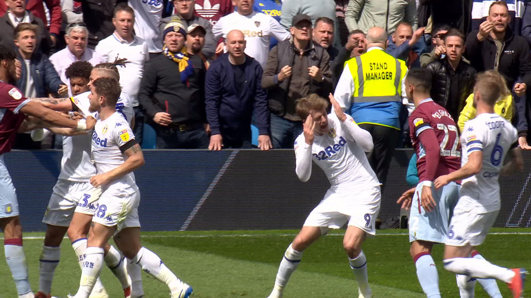 Leeds Patrick Bamford Banned For Two Games After Aston Villa Controversy Football News Sky Sports