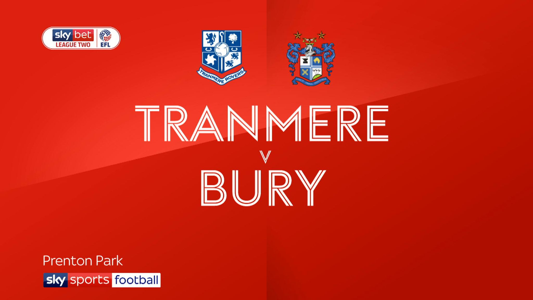 Live match preview Tranmere vs Bury 30.04.2019