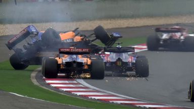 Chinese GP start carnage