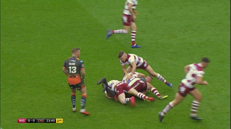 Watch the highlights of Wigan's victory over Castleford Tigers