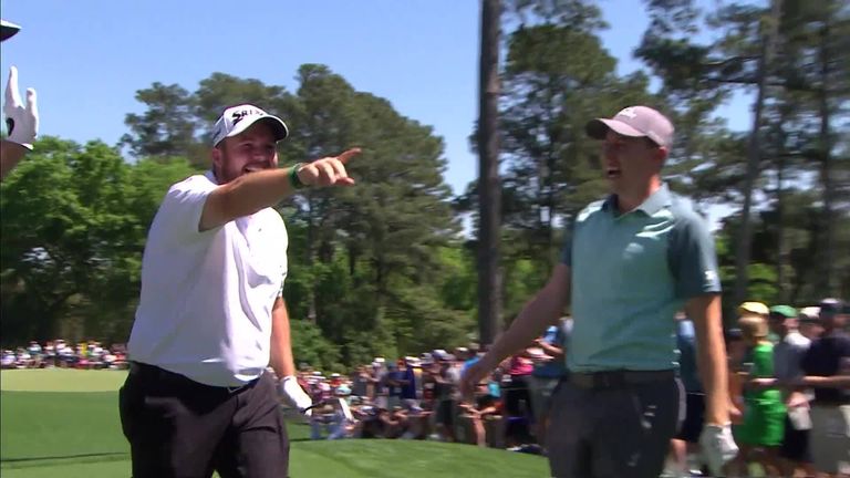 Matt Wallace and Shane Lowry were among the four players to make holes-in-one during The Masters Par-3 contest at Augusta National in 2019