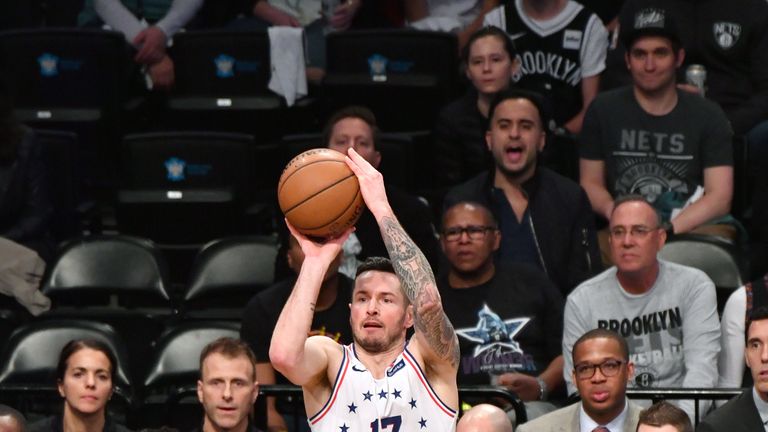 JJ Redick lets fly from three-point land in Game 3 at Barclays Center