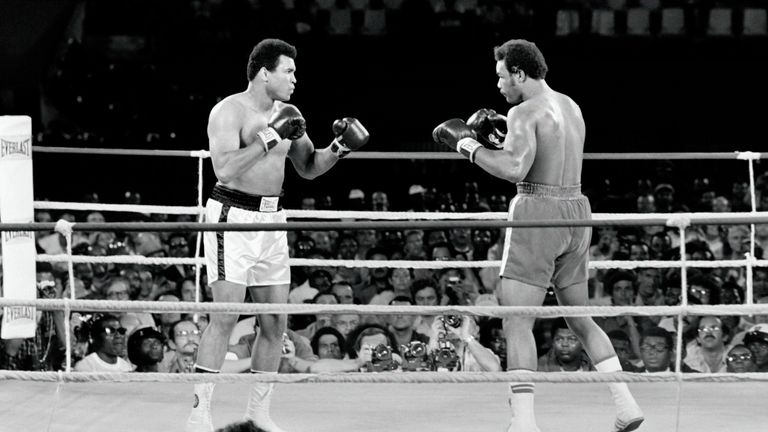 Muhammad Ali beat George Foreman in 1974 in the Rumble in the Jungle