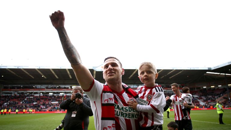 SHEFFIELD, ENGLAND - APRIL 27: X during the Sky Bet Championship match between Sheffield United and Ipswich Town at Bramall Lane on April 27, 2019 in Sheffield, England. (Photo by Jan Kruger/Getty Images)