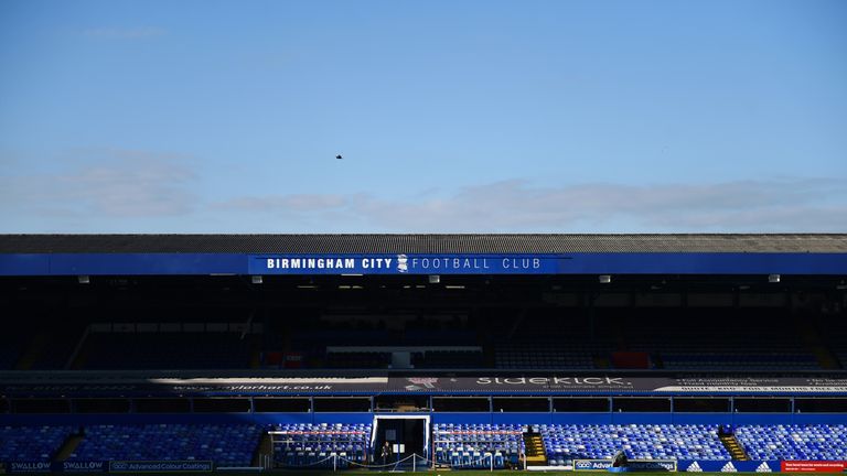 General view inside the stadium ahead of the Sky Bet Championship match between Birmingham City and Sheffield United at St Andrew's Trillion Trophy Stadium on April 10, 2019 in Birmingham, England.