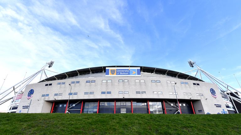 A general view of the University of Bolton Stadium prior to the Sky Bet Championship match between Bolton and Norwich