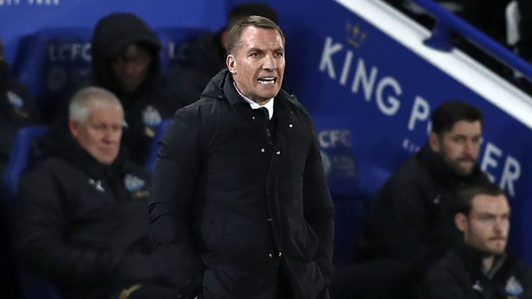 Brendan Rodgers Leicester v Newcastle