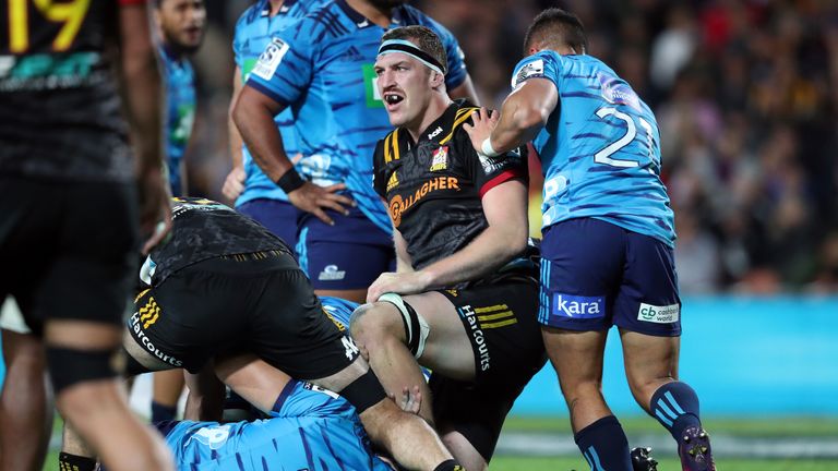 Brodie Retallick injured his wrist during the Super Rugby clash against the Blues