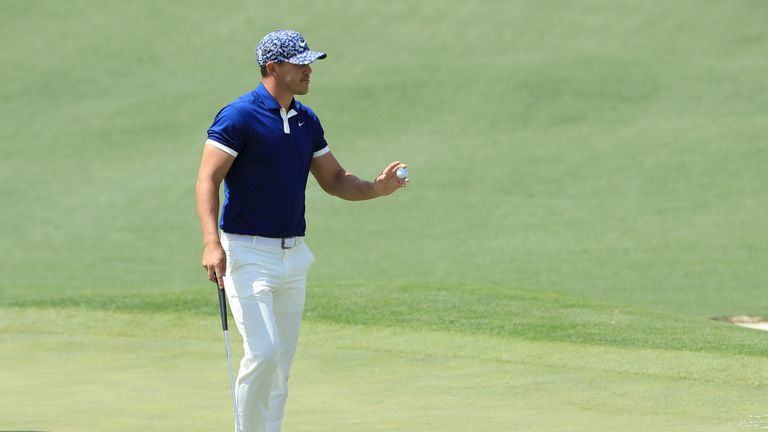 Brooks Koepka during the first round of the Masters
