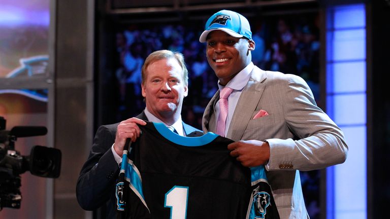 during the 2011 NFL Draft at Radio City Music Hall on April 28, 2011 in New York City.